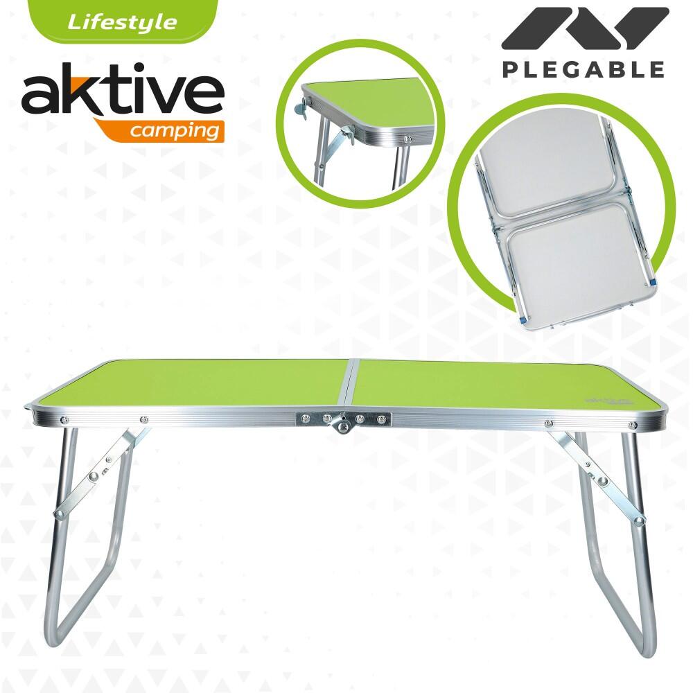 Table pliante en aluminium verte Aktive 3/7