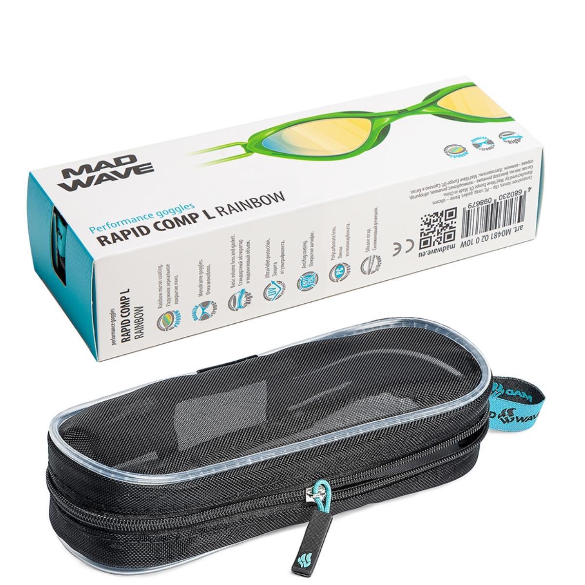 Mad Wave Rapid Comp L Rainbow Mirrored Goggles 4/4