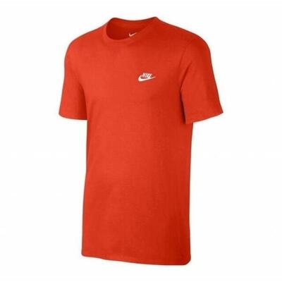 T-shirt nike sportswear club. rood. mannen
