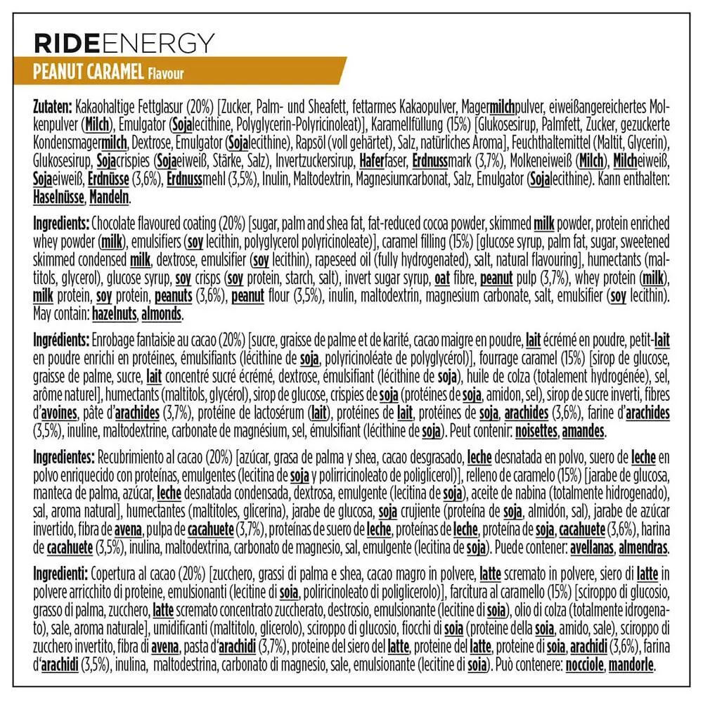 Energierepen - Ride Energiereep Blik (18x55g) - Pinda Karamel 3/7