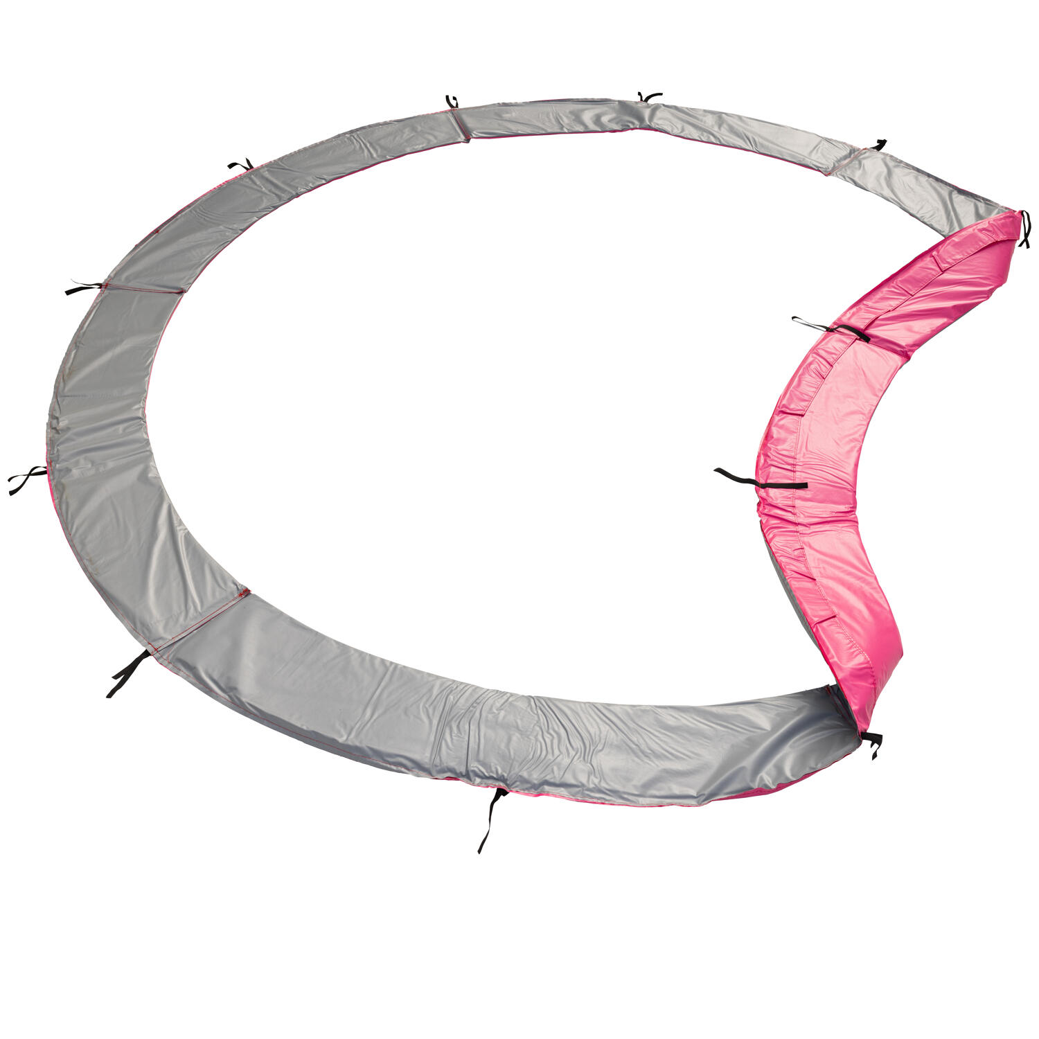Trampoline Ø 370cm réversible gris/rose PERTH avec accessoires 3/7