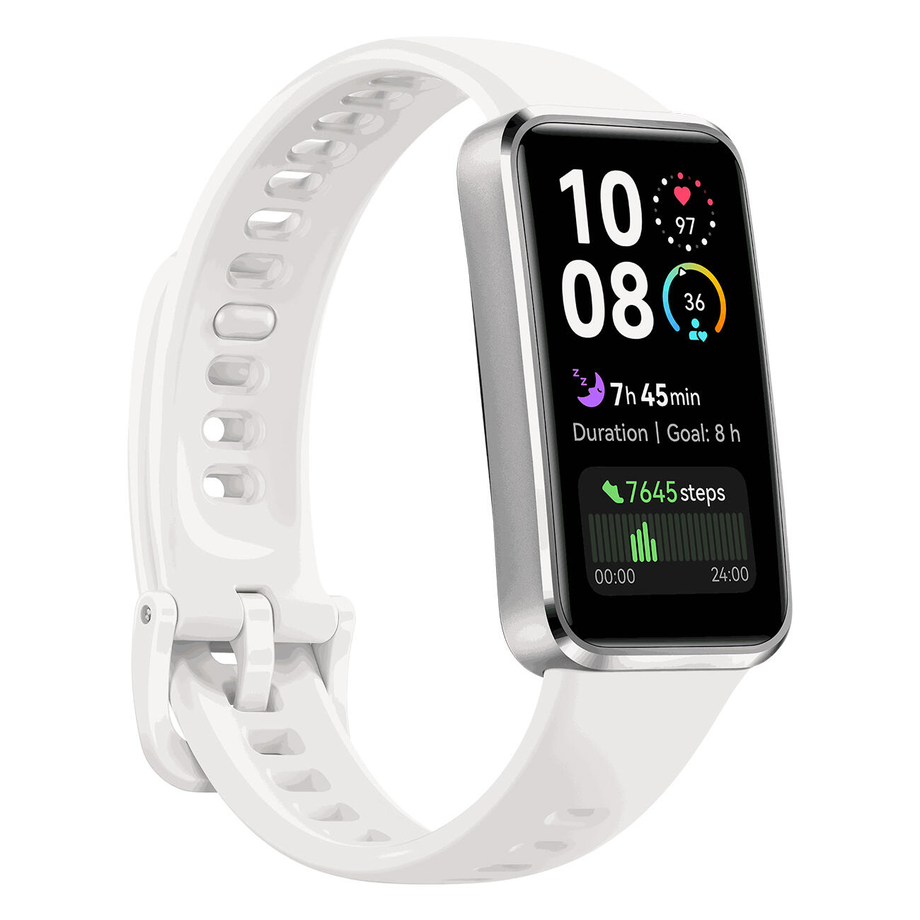 Bracelet connecté Huawei BAND 10 BLANC ALUMINIUM 3/7
