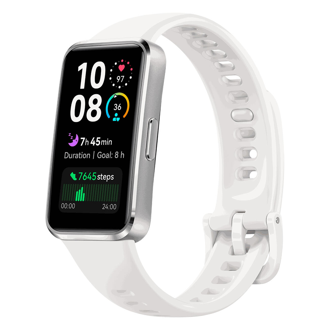 Bracelet connecté Huawei BAND 10 BLANC ALUMINIUM 2/7