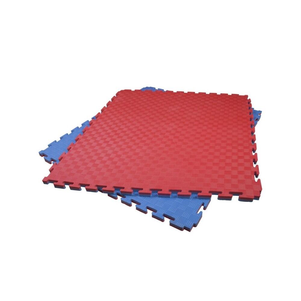 SET 10 unités de puzzle Tatami professionnel 100x100x3 cm Bleu et Rouge 4/7