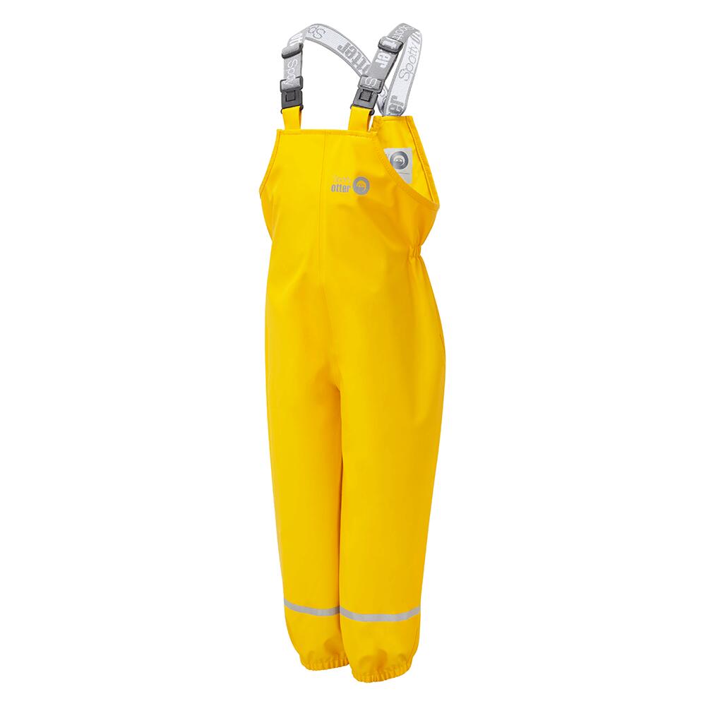 SPOTTY OTTER Spotty Otter Forest Ranger Waterproof PU Dungarees Yellow