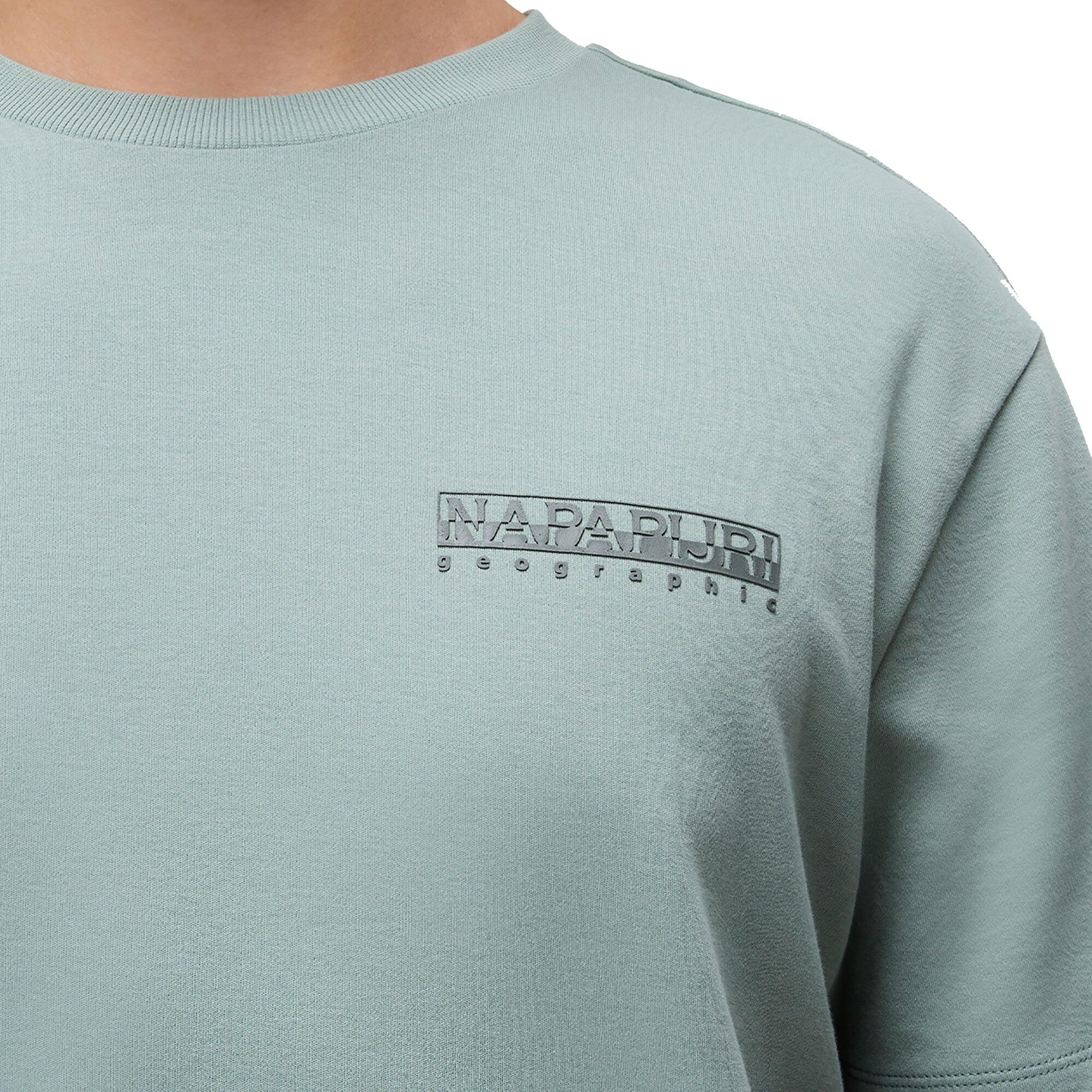 t-shirt crop top S-VANNI SS HOMME Gris sauge 4/5