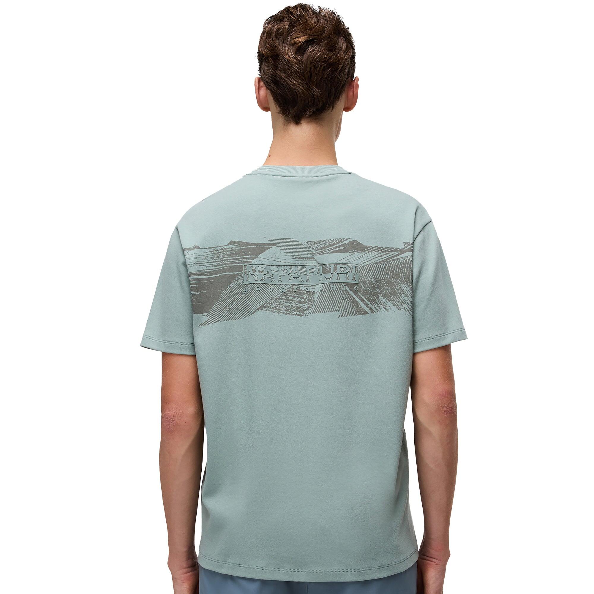 t-shirt crop top S-VANNI SS HOMME Gris sauge 2/5