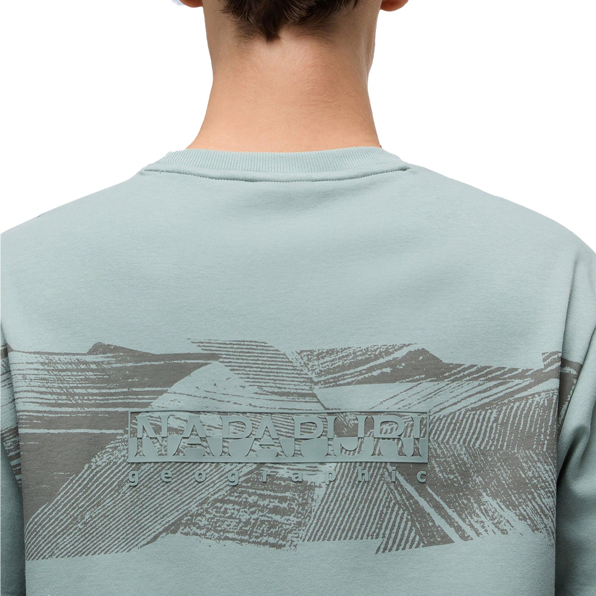 t-shirt crop top S-VANNI SS HOMME Gris sauge 3/5
