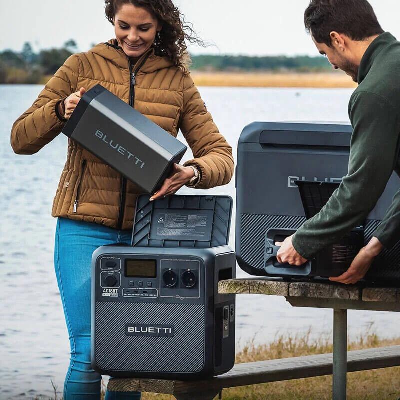 Centrale électrique BLUETTI AC180T 1800W/1432Wh, générateur solaire pour camping