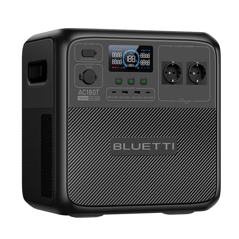 Centrale électrique BLUETTI AC180T 1800W/1432Wh, générateur solaire pour camping