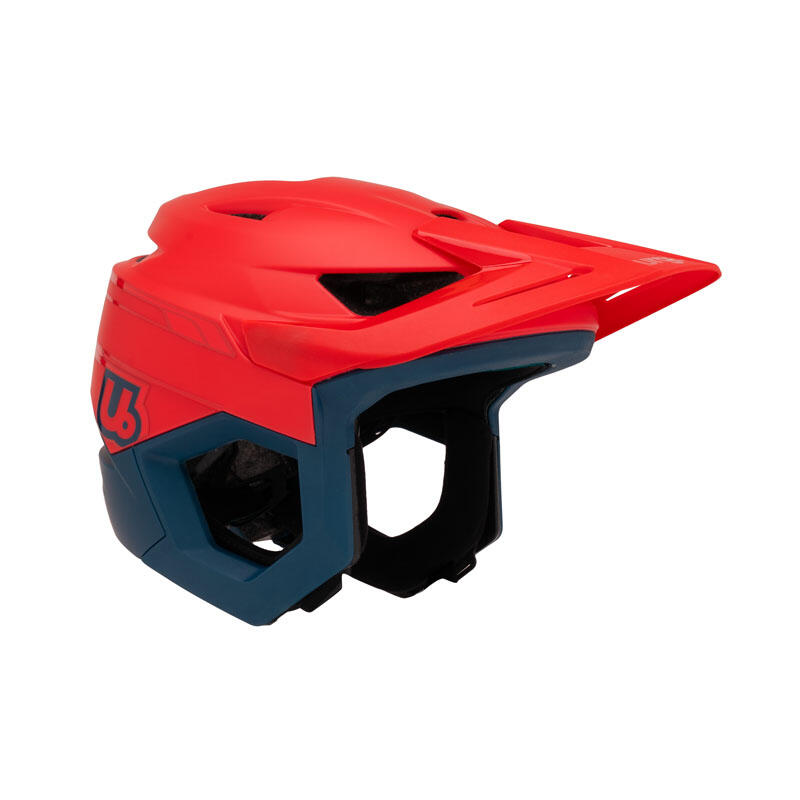 Capacete URGE BP Rascas - Vermelho Neon Rush/Azul - Tamanho P/M 2/7