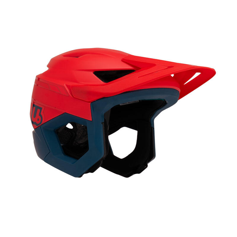 Capacete URGE BP Rascas - Vermelho Neon Rush/Azul - Tamanho P/M 5/7