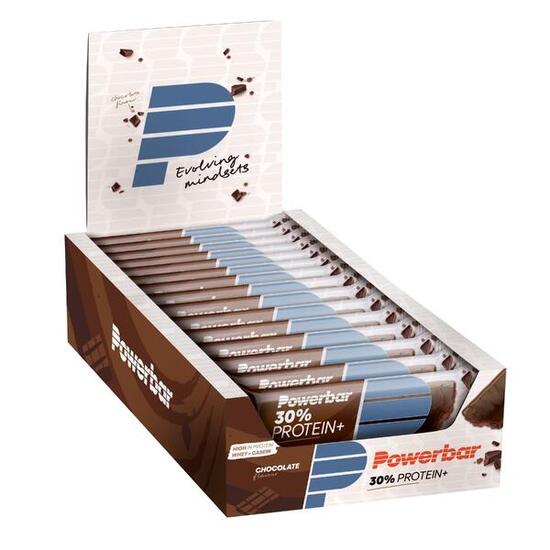 Barre proteica PowerBar 30% Protein+ 55 g vegetariana senza aspartame