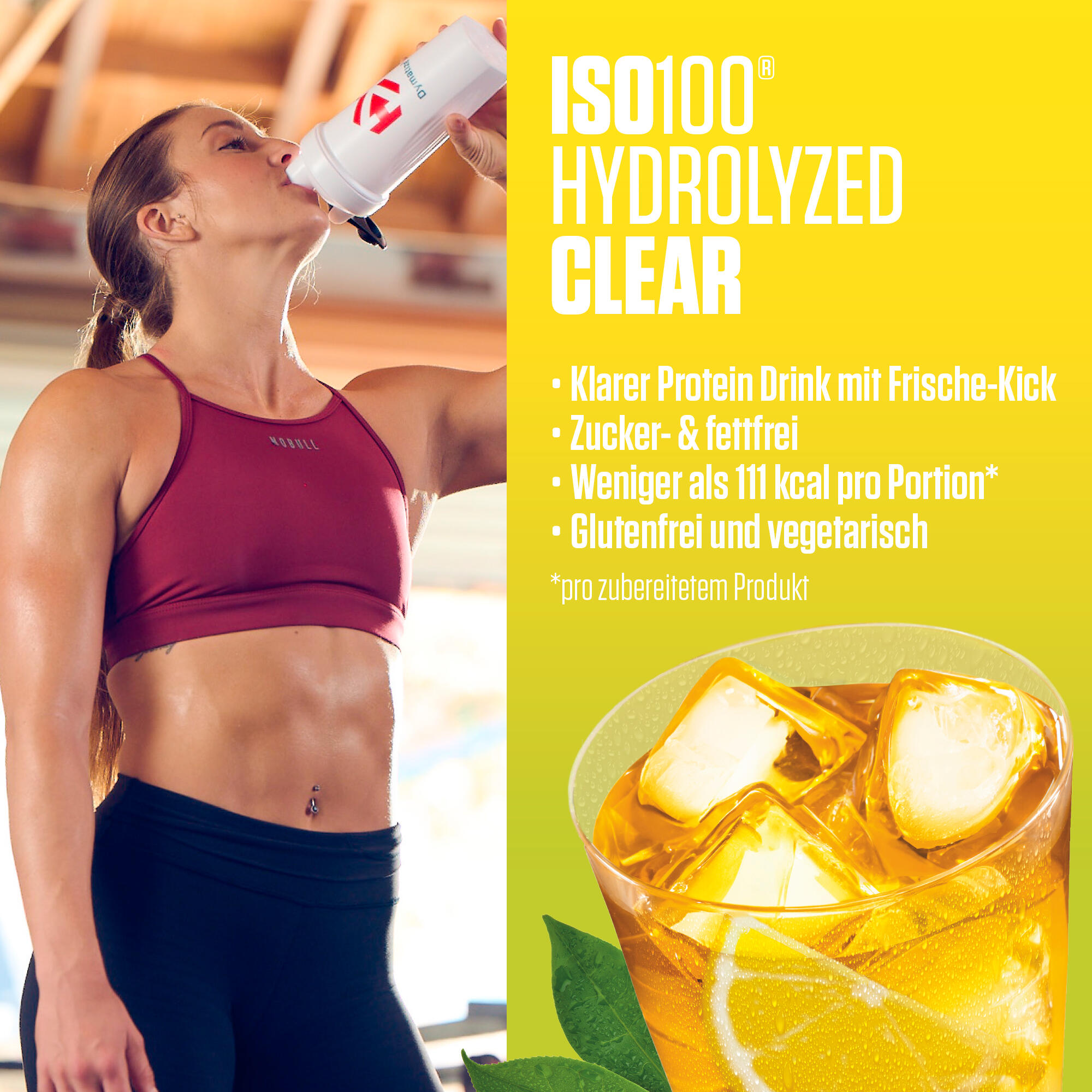 Dymatize ISO 100 Clear (512g) Lemon Ice Tea - Protéines - Protéines claires 3/6