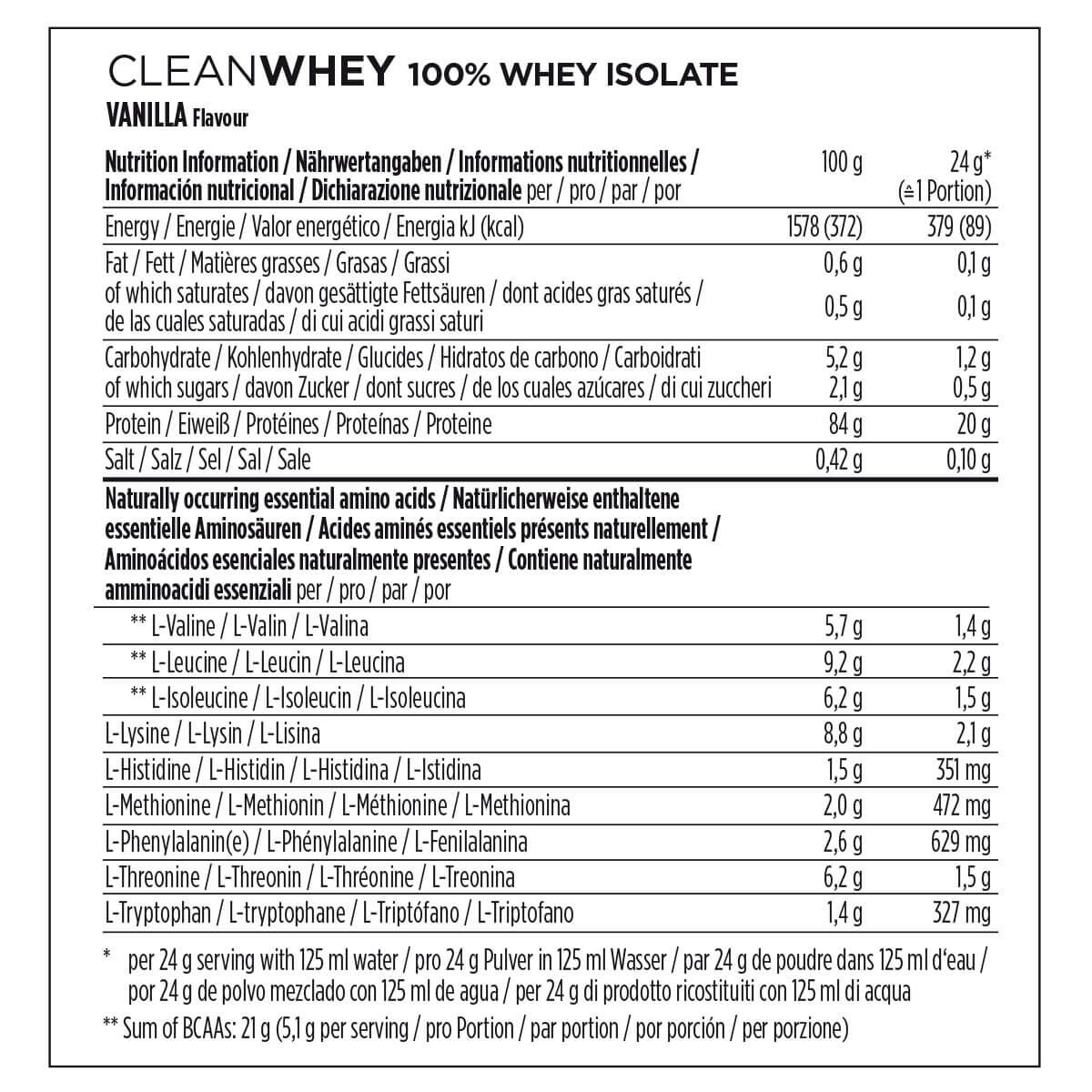 Poudre PowerBar ProteinPlus 100 % Whey Isolate - Vanilla Paradise (570gr) 5/6