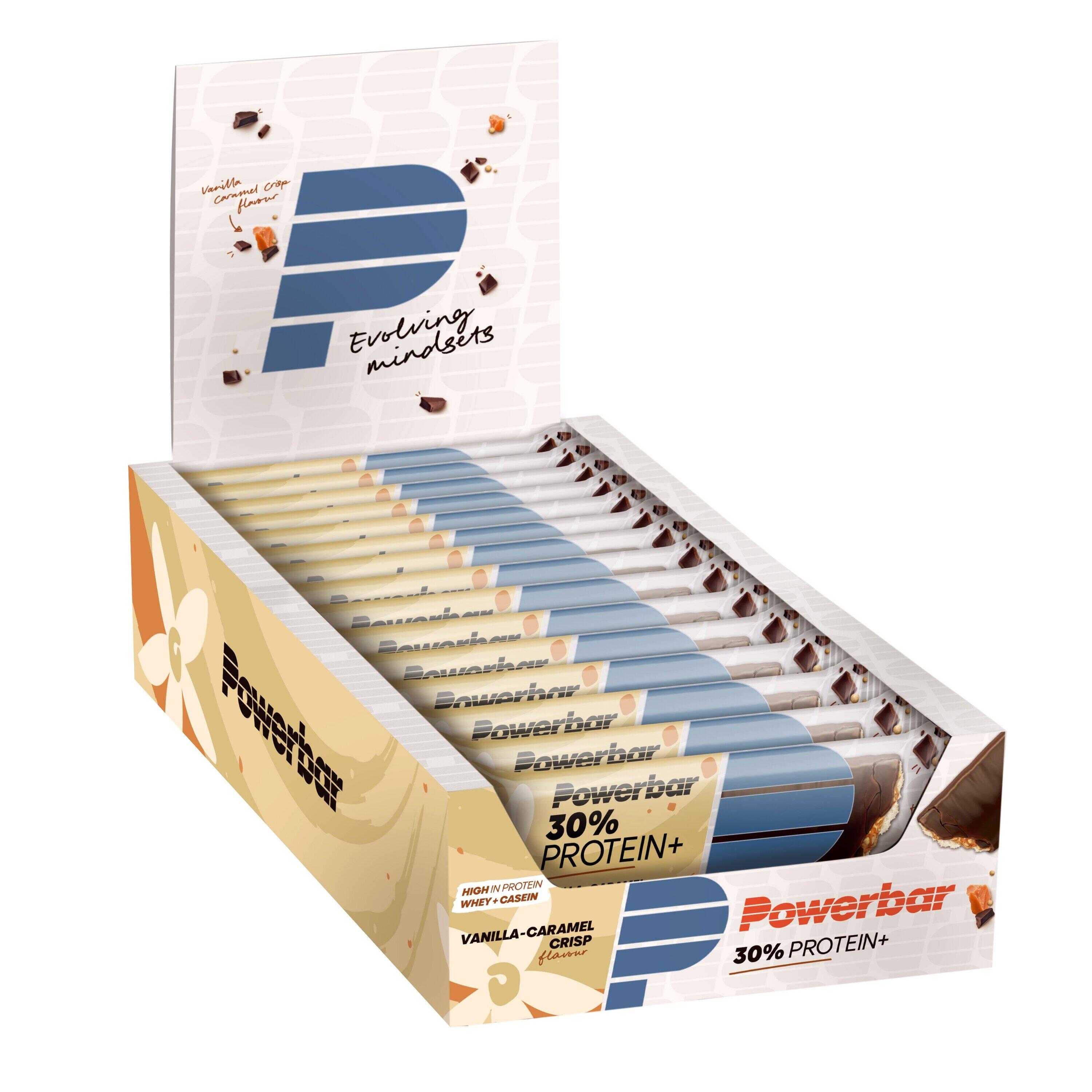 POWERBAR Eiwitrepen - Eiwit Plus Reep 30% (15x55g) - Vanille Karamel