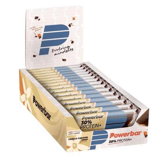 Barre proteica PowerBar 30% Protein+ 55 g vegetariana senza aspartame