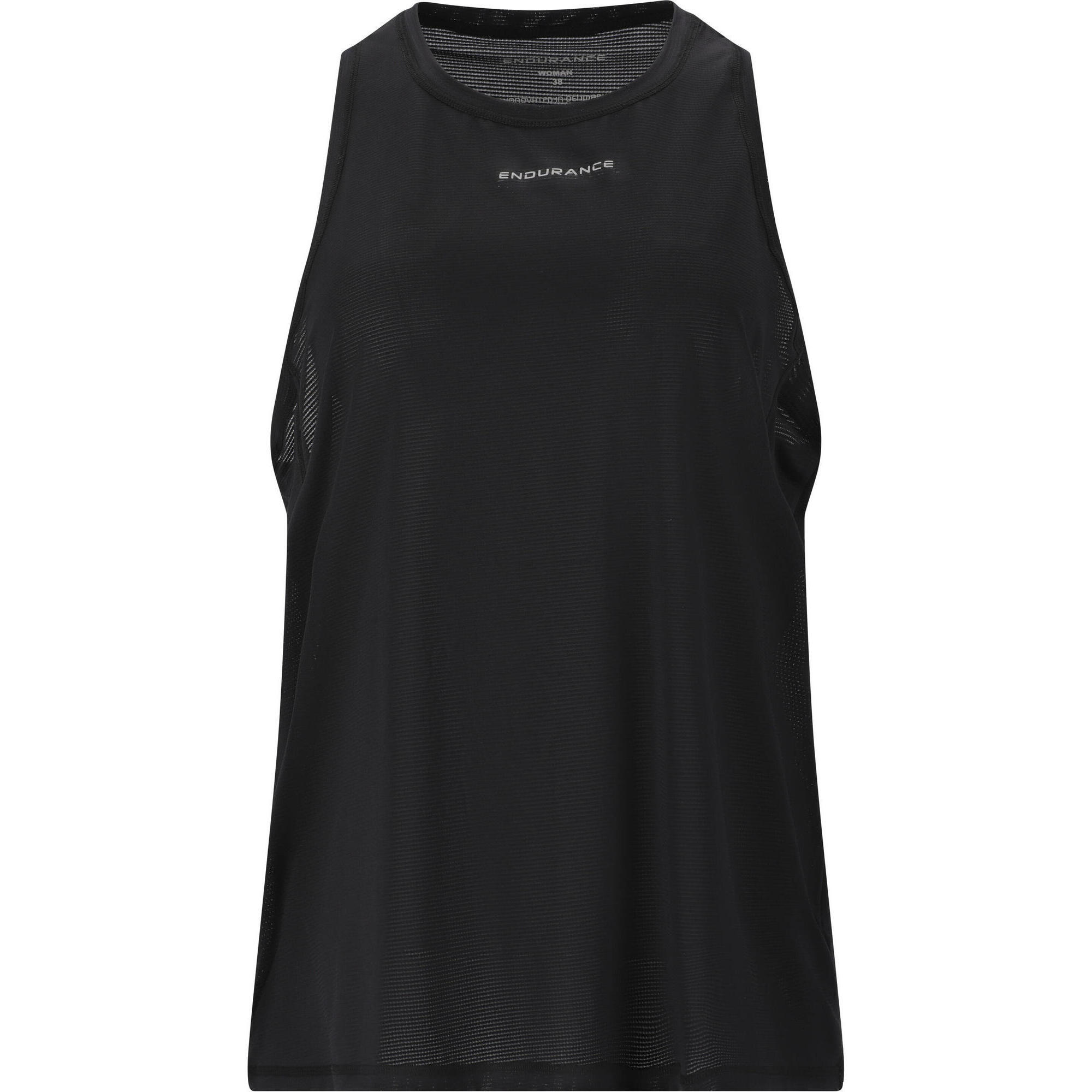 Endurance - Top Atalanta - Chemise Sans Manche - Noir - Decathlon