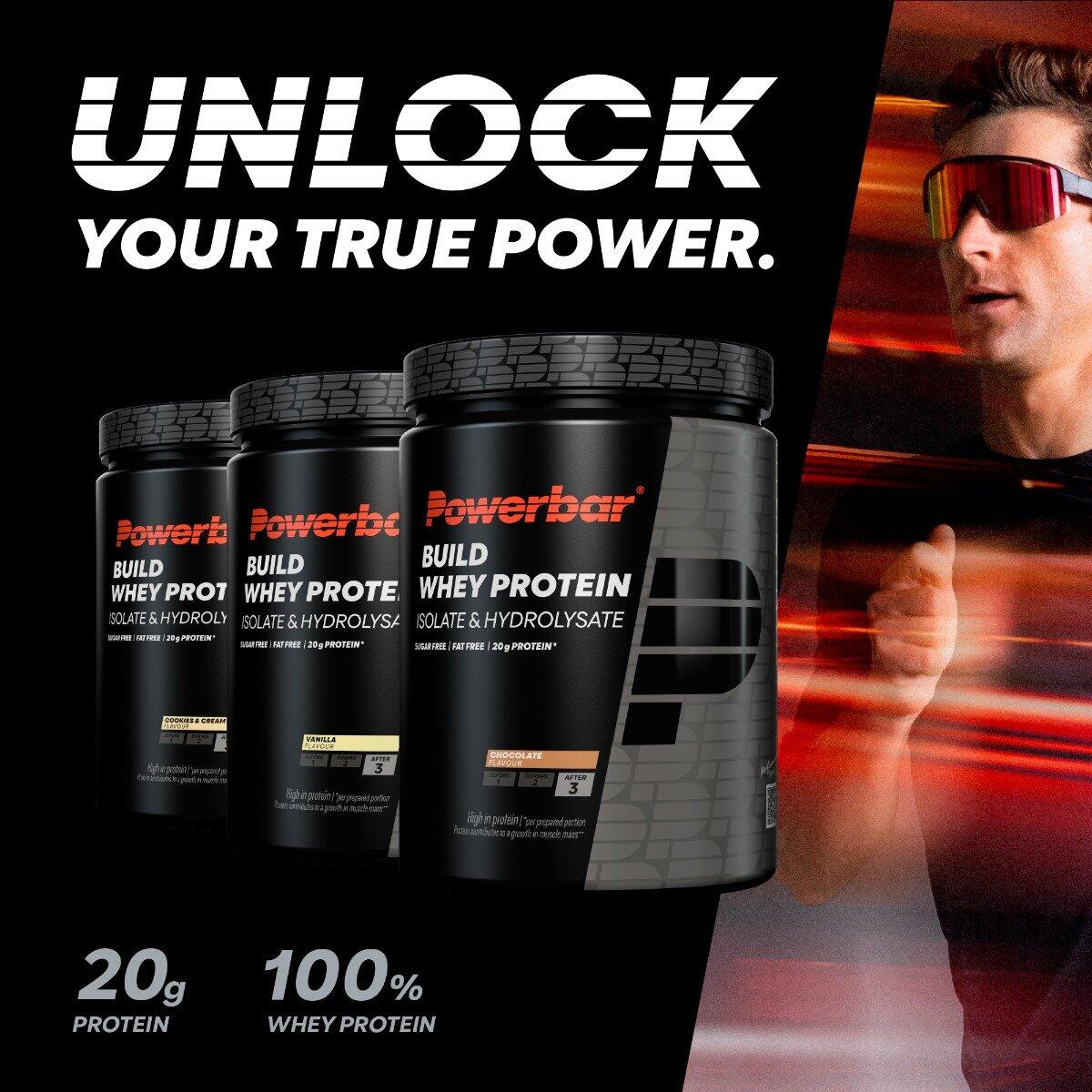 Aislado e hidrolizado de proteína de suero Build 550 g Powerbar 7/7