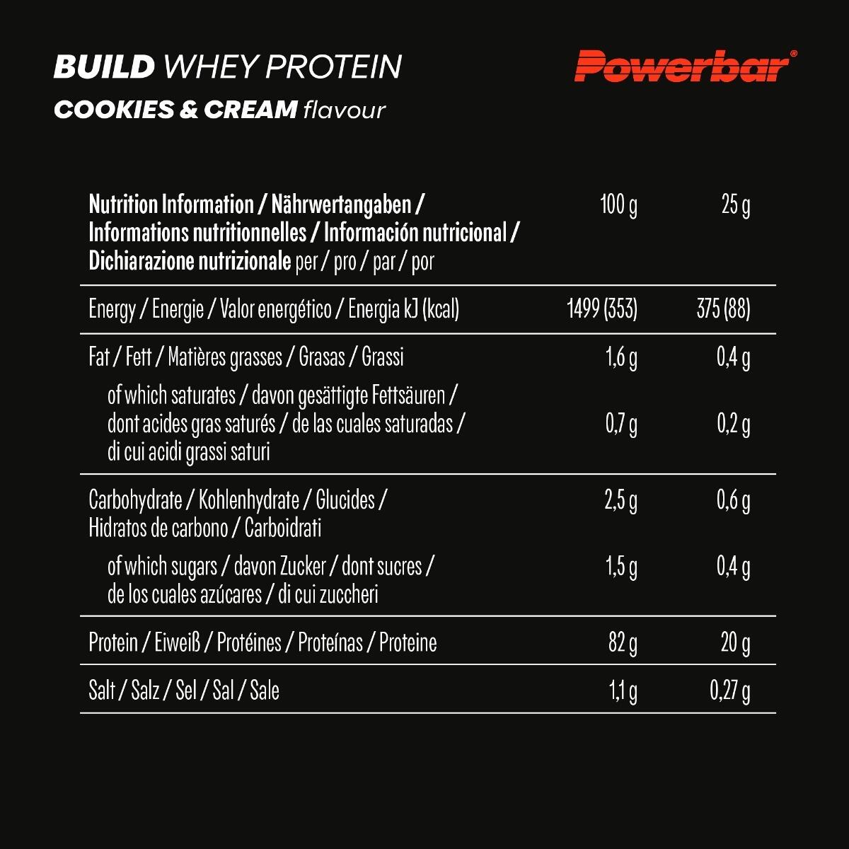 Nutrition protéinée isolate & hydrolysate biscuits et crème PowerBar Build Whey 5/7