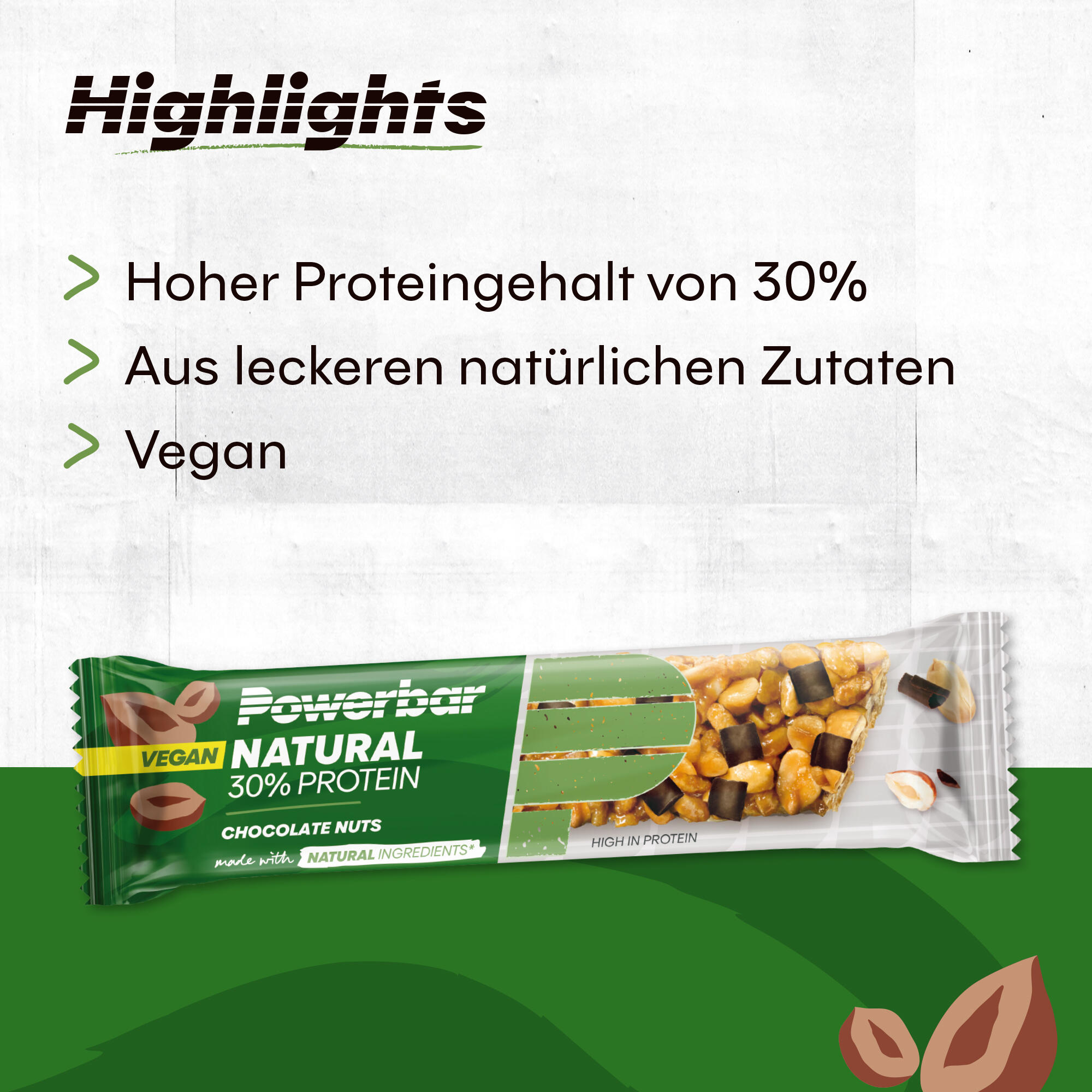 Naturel 40g Powerbar eiwitreep (verpakking van 18) 6/7