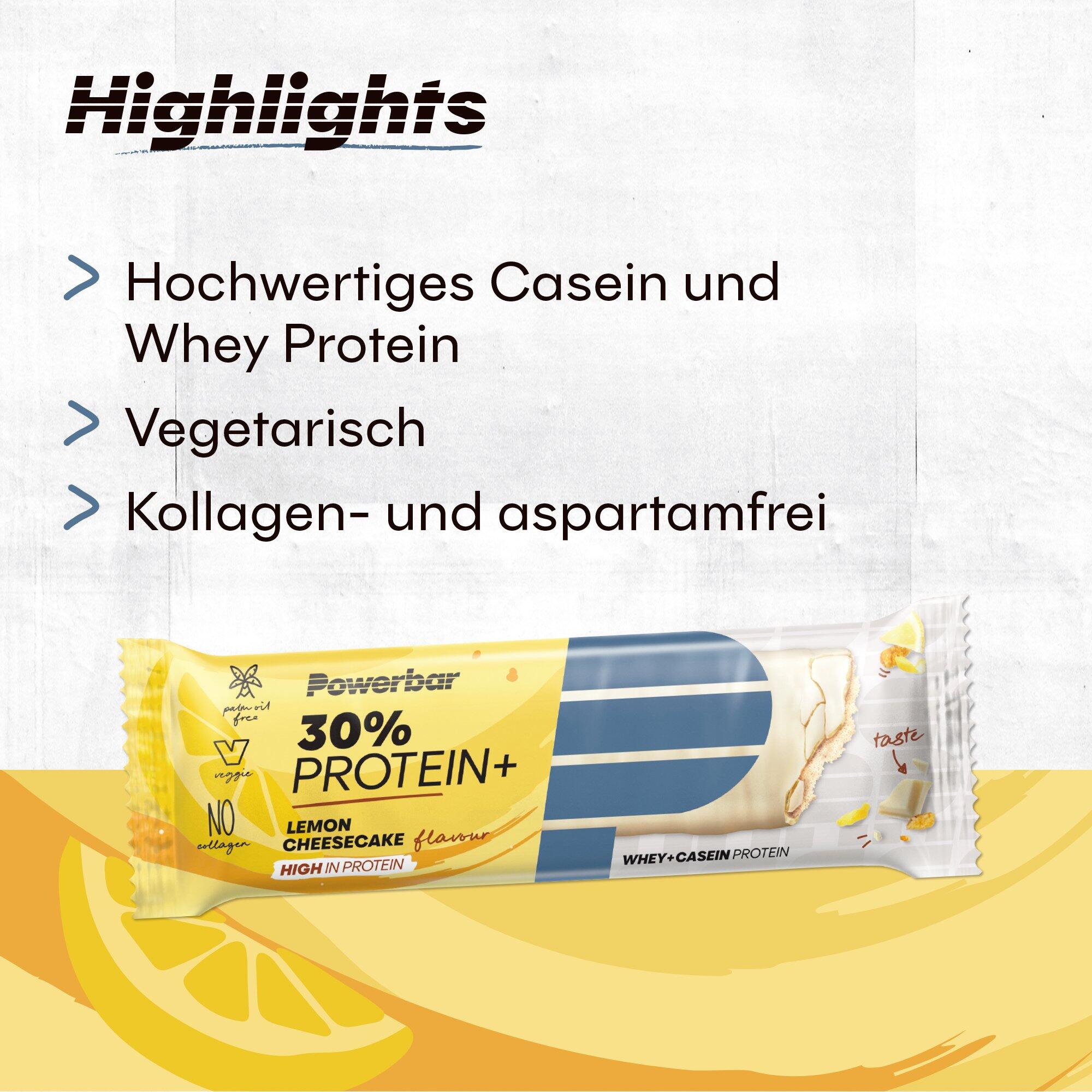 Lot de 15 Barres PowerBar ProteinPlus 30 % - Lemon-Cheescake 6/7