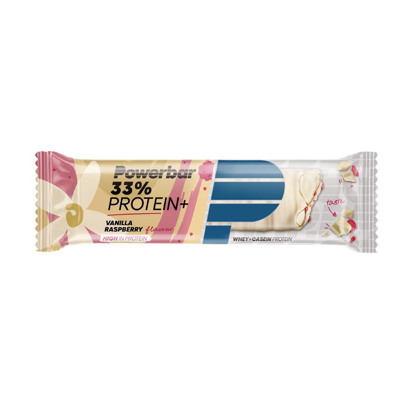 Powerbar Protein Plus Bar 33% (10x90g) Vanilla Raspberry - Batony