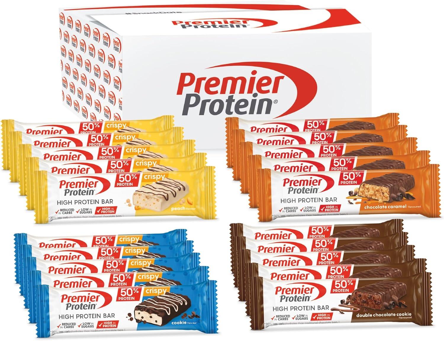 Premier Protein - High Protein Bar 50% - Multiflavorbox 4x(5x40g) 6/7