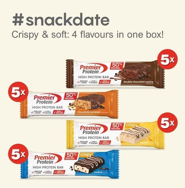Premier Protein - High Protein Bar 50% - Multiflavorbox 4x(5x40g) 7/7