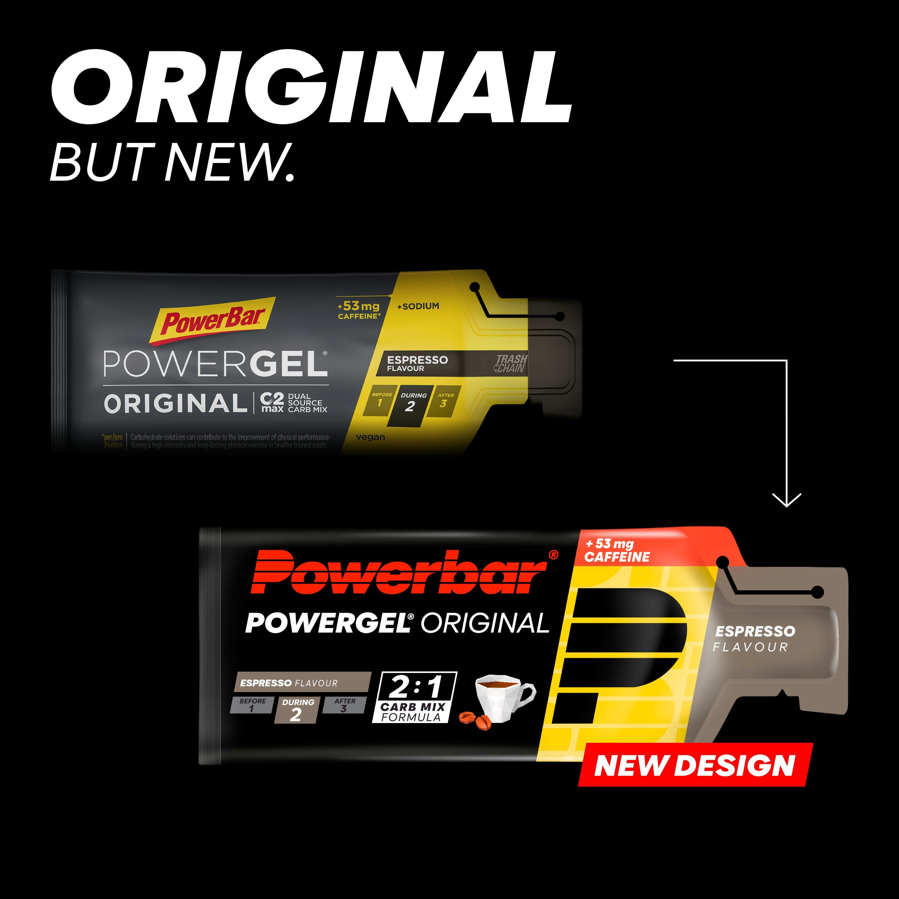 Gel PowerBar PowerGel Original 24x41gr Espresso Caffeine 7/7