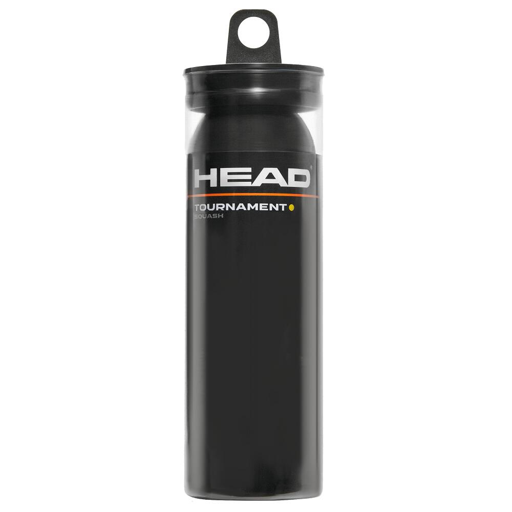 HEAD Tournament Squash Balls - Single Yellow Dot - 3 Pack 1/2