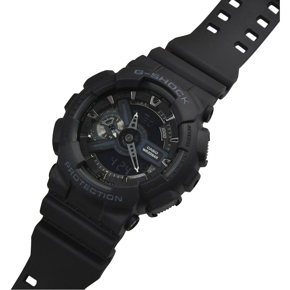 Casio Analog Digital Uhr Schwarz/Schwarz GA-110-1BER 7/7