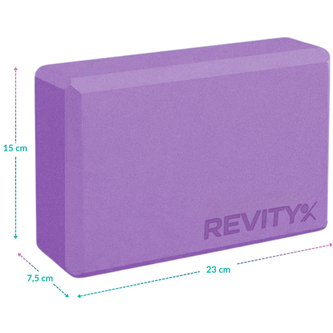 Lot Vivezen – 2 Briques De Yoga EVA 23x15x7,5 Cm + 1 Sangle 183x3,8 Cm – Antidérapant, 4 Coloris – SAV Français