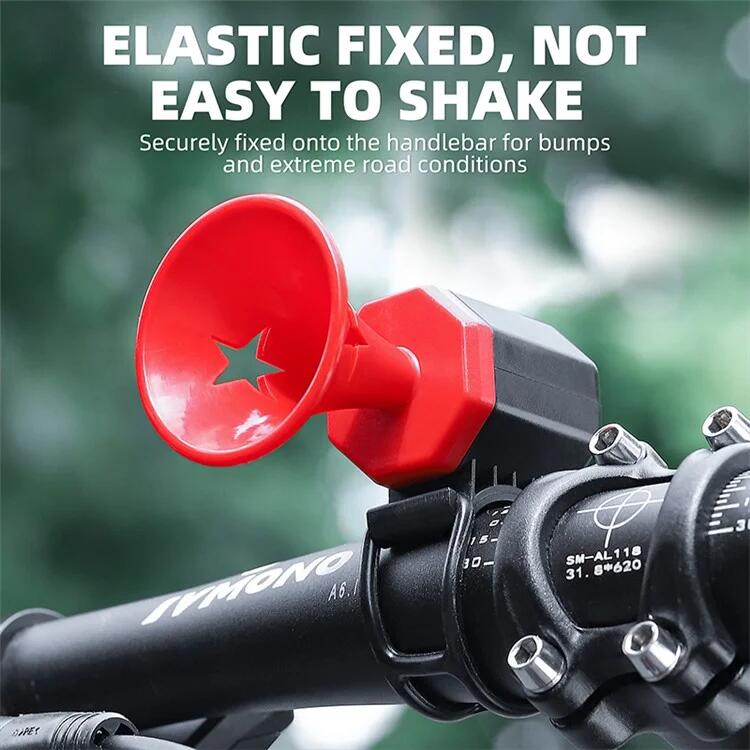 Sonnette de vélo à son d'avertissement 90 dB rechargeable par USB 6/7