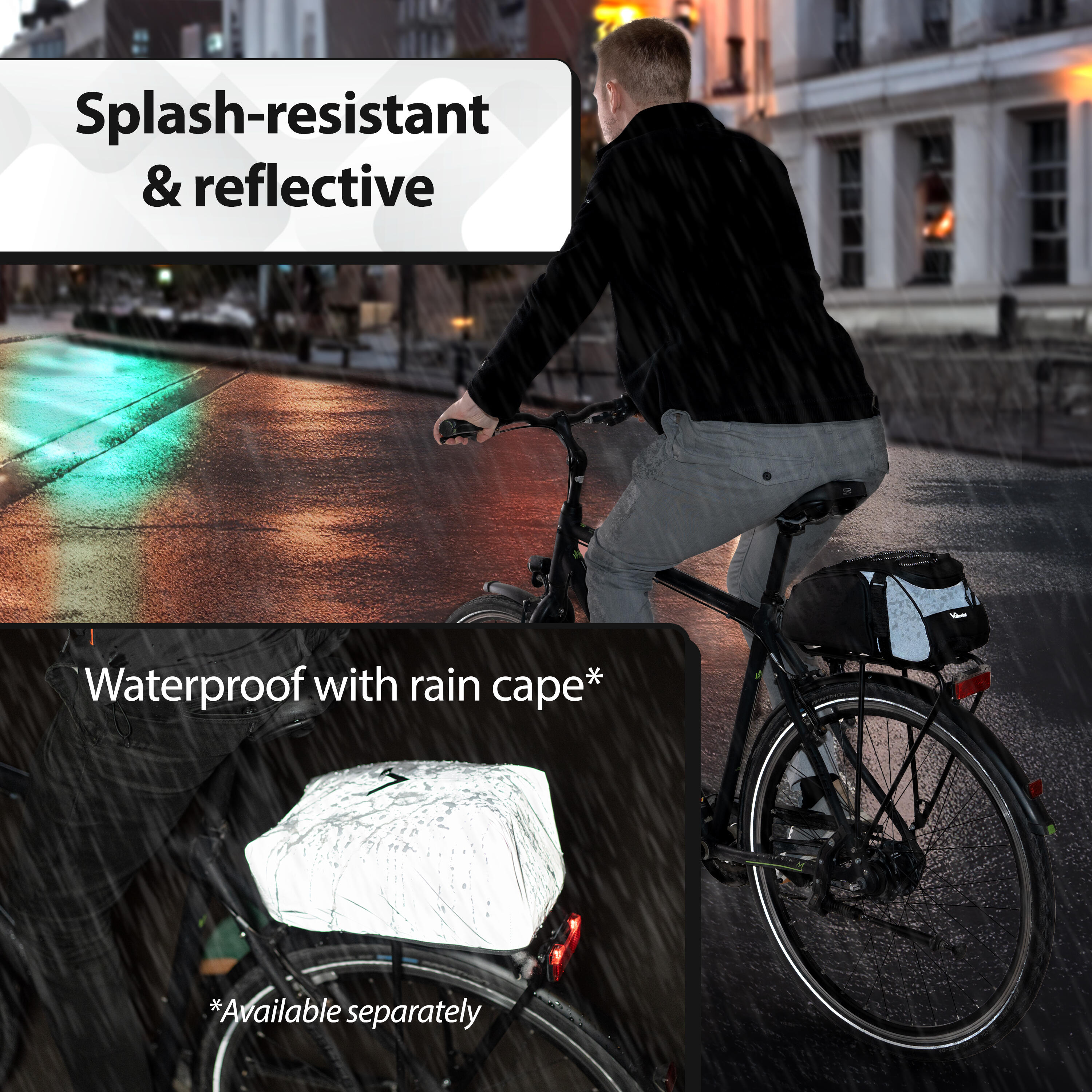 Panier-sacoche vélo,Sac de coffre de vélo résistant à l'eau,sacoche de Panier-sacoche vélo,Sac de coffre de vélo résistant à l'eau,sacoche de