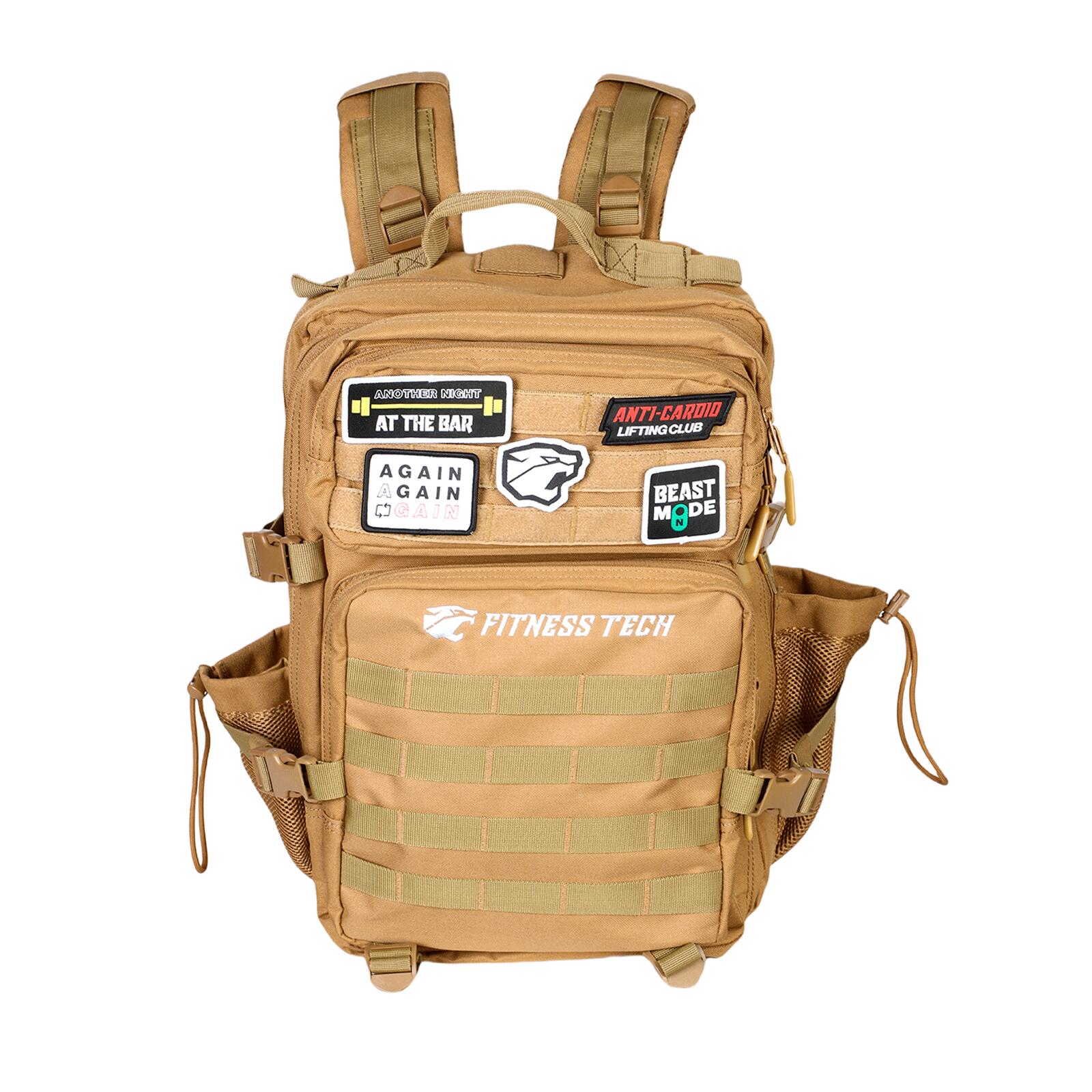 FITNESS TECH Mochila Tática Terra 45L com Sistema Molle Impermeável para Esporte e Viagem