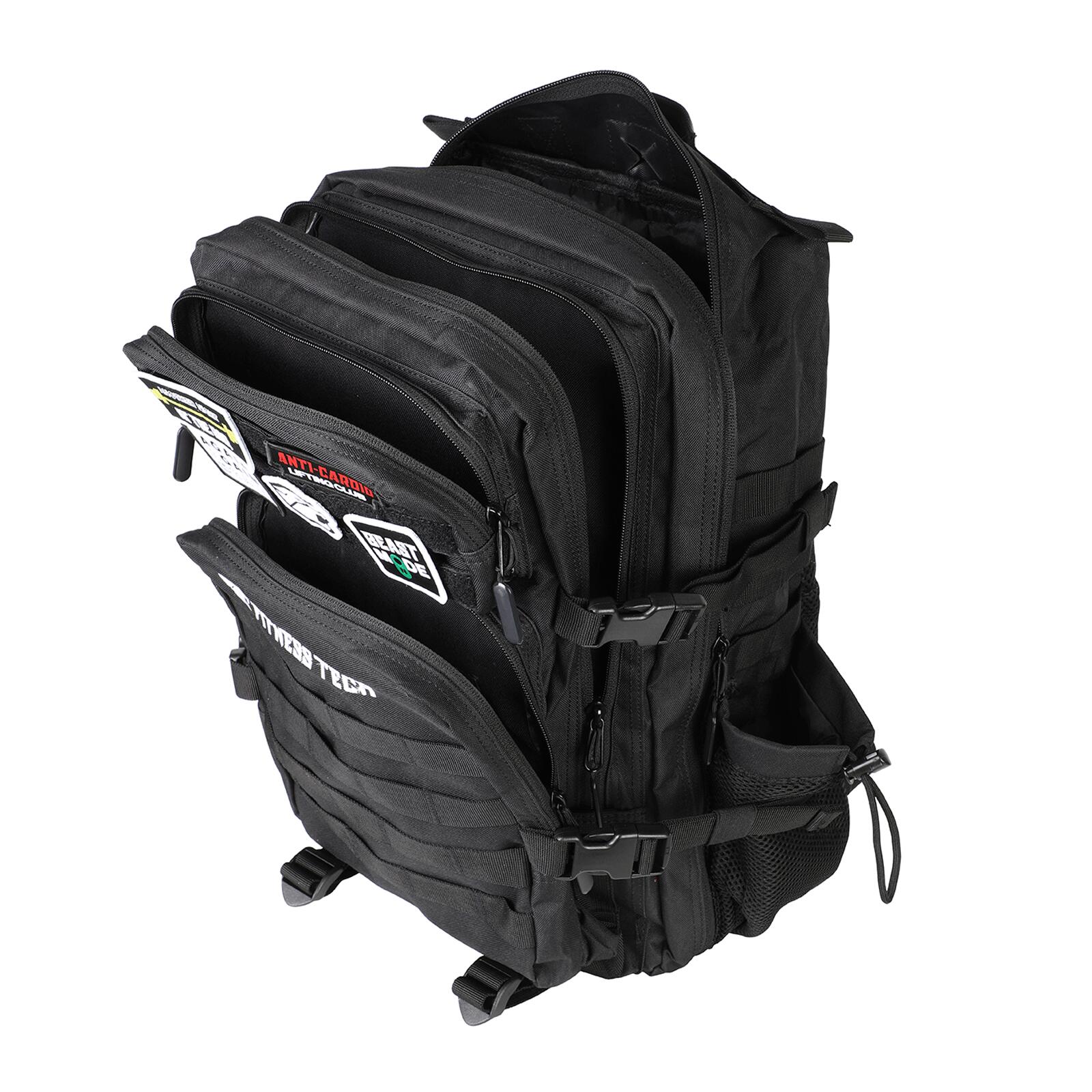 Sac à Dos Tactique Noir 45L Molle Étanche Sport et Voyage 5/7