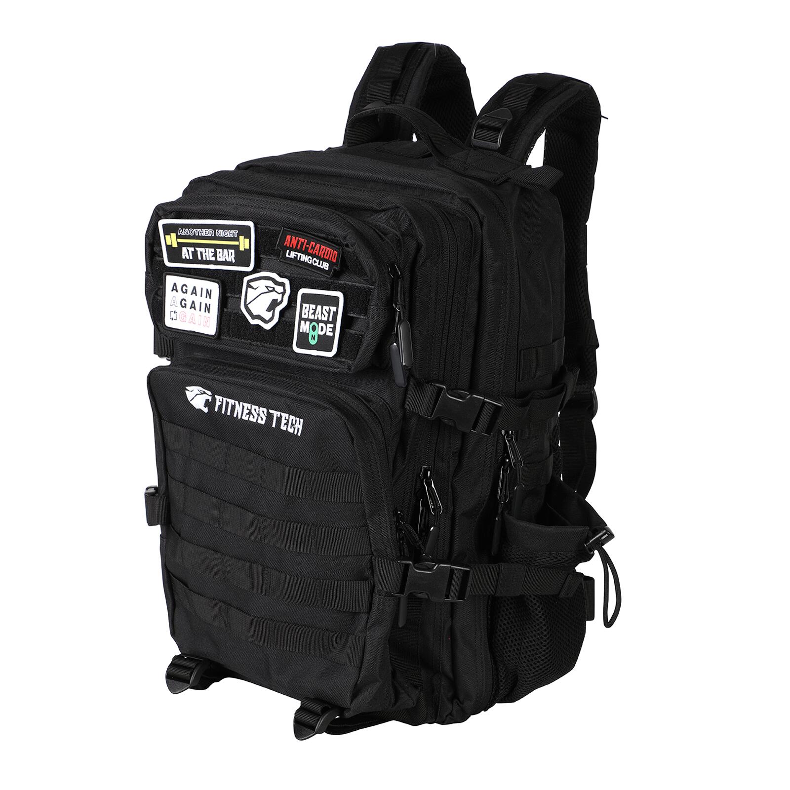 Sac à Dos Tactique Noir 45L Molle Étanche Sport et Voyage 3/7