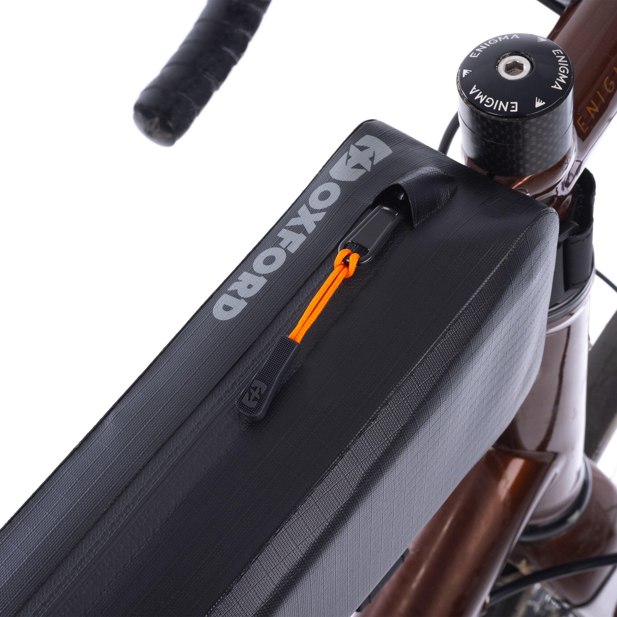 Oxford Aqua Evo Adventure XL Top Tube Pack- Black 4/7