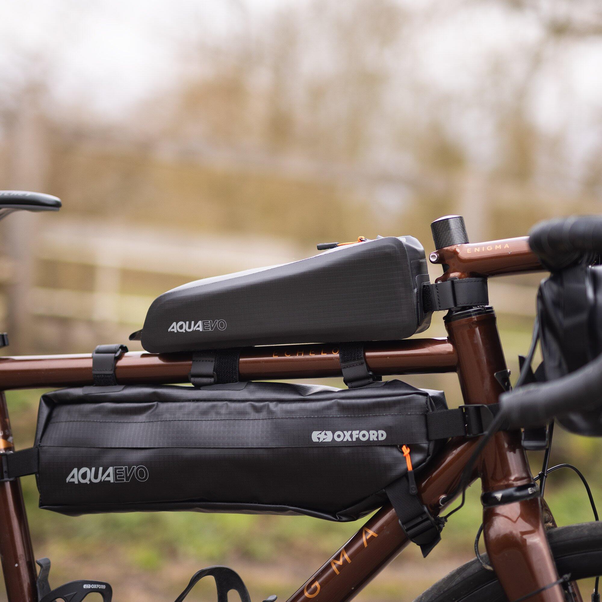 Oxford Aqua Evo Adventure XL Top Tube Pack- Black 6/7