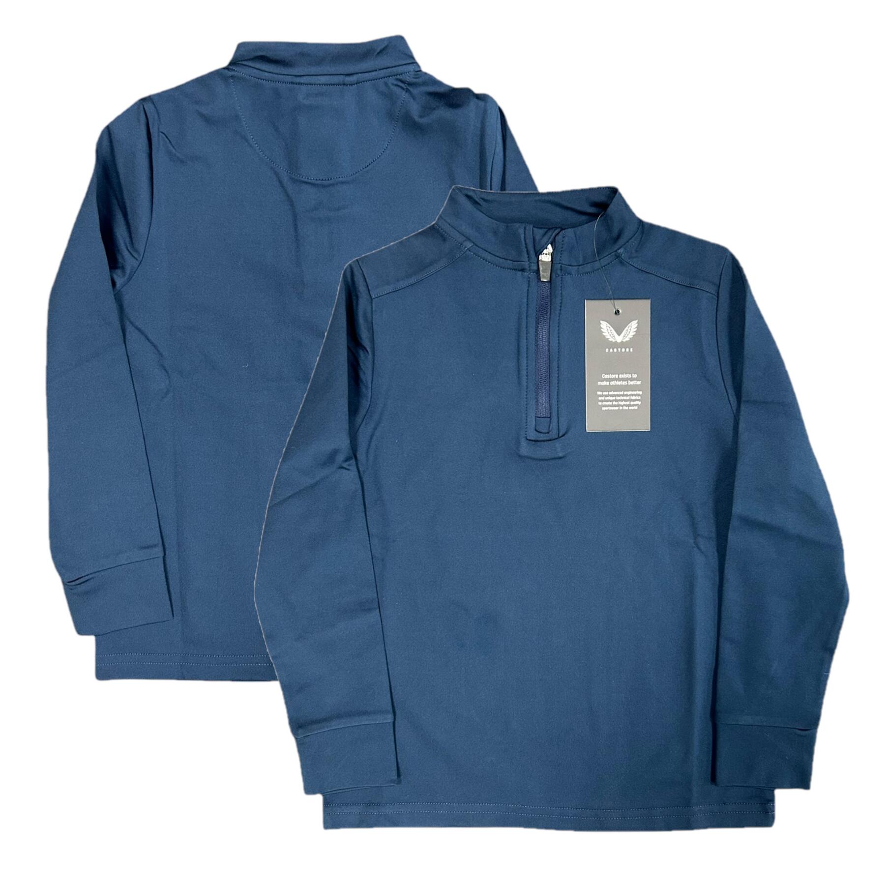 Castore Kid's 1/4 Zip Top Sports Long Sleeve Pullover 1/3