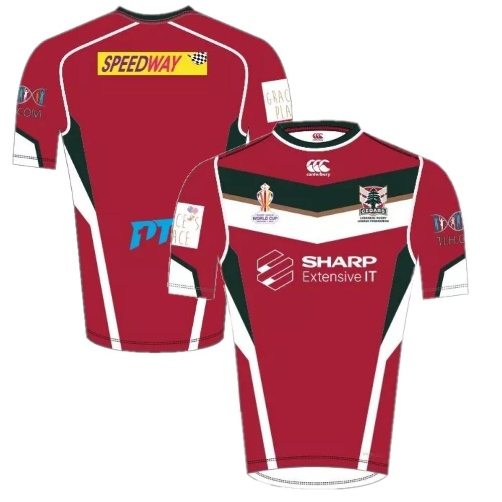 CANTERBURY Lebanon Men's Rugby Shirt Canterbury 2021 WC Away Jersey