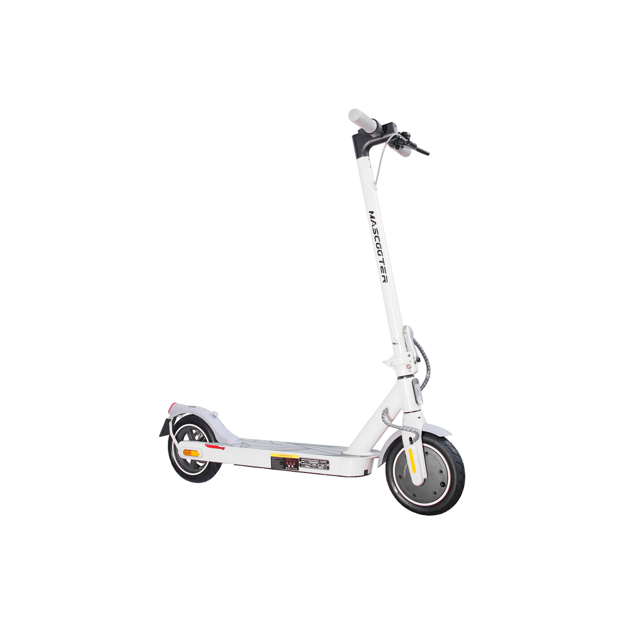 Trotinete elétrico mascooter s1 essential, 600w, 5200mah, 20km, branco