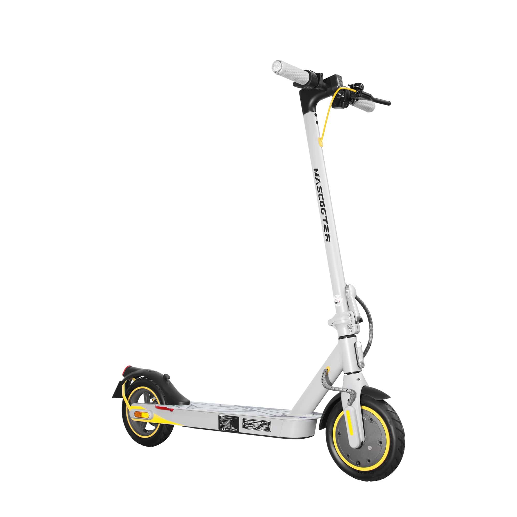 Mascooter - Trottinette Électrique Mascooter S1 Reckless, 600w, 5200mah, 20km, Gris Clair - Trottinette Électrique - Gris|jaune - Taille Unique - Decathlon