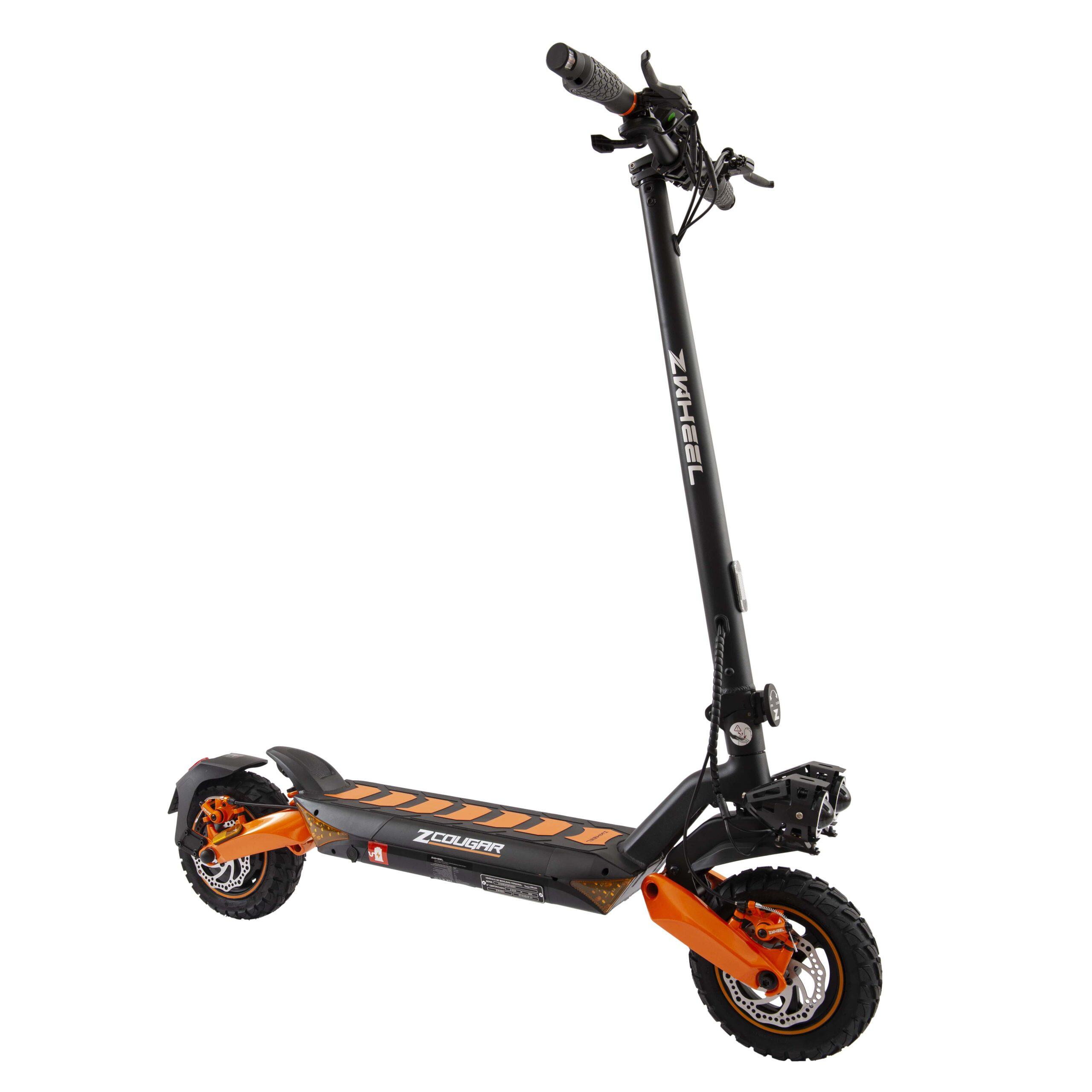 Trotinete elétrico ZWheel Zcougar Plus, 1600W, 20000mAh, 70km, preto