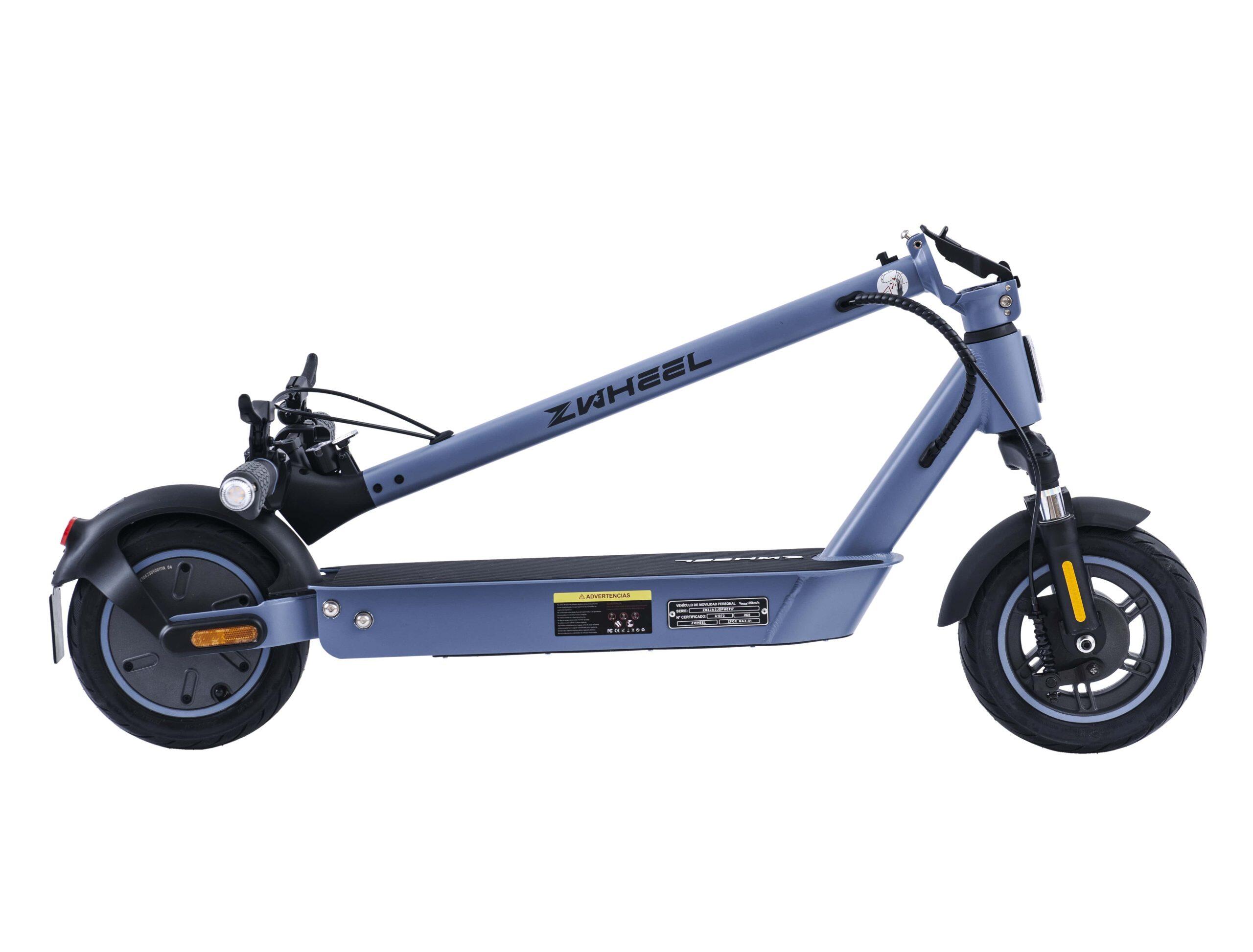 Patinete eléctrico ZWheel ZFox Max Sky City, 800W, 15000mAh, 50km, azul 2/6
