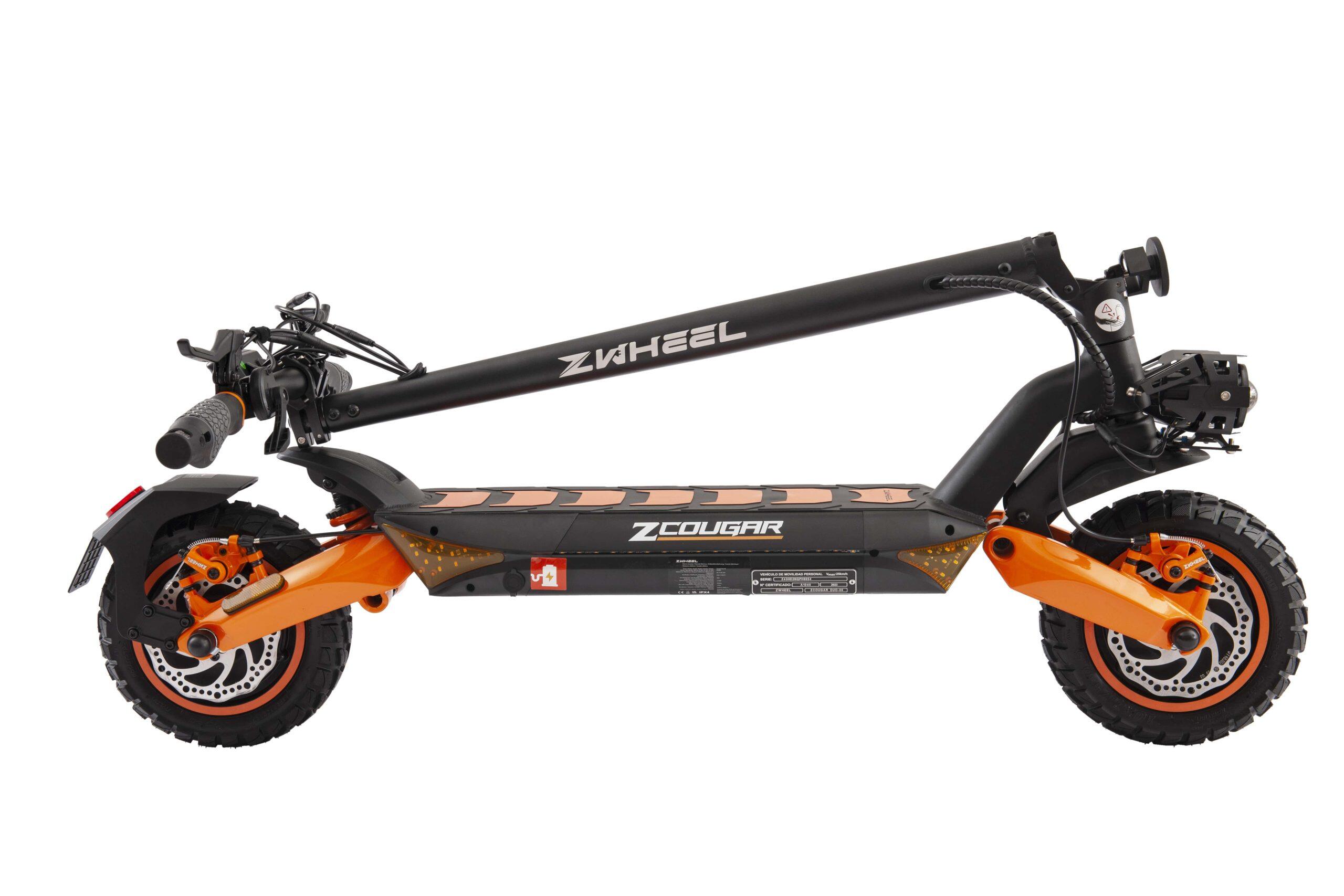 Patinete eléctrico ZWheel Zcougar Duo, 2000W, 20000mAh, 70km, negro 2/5