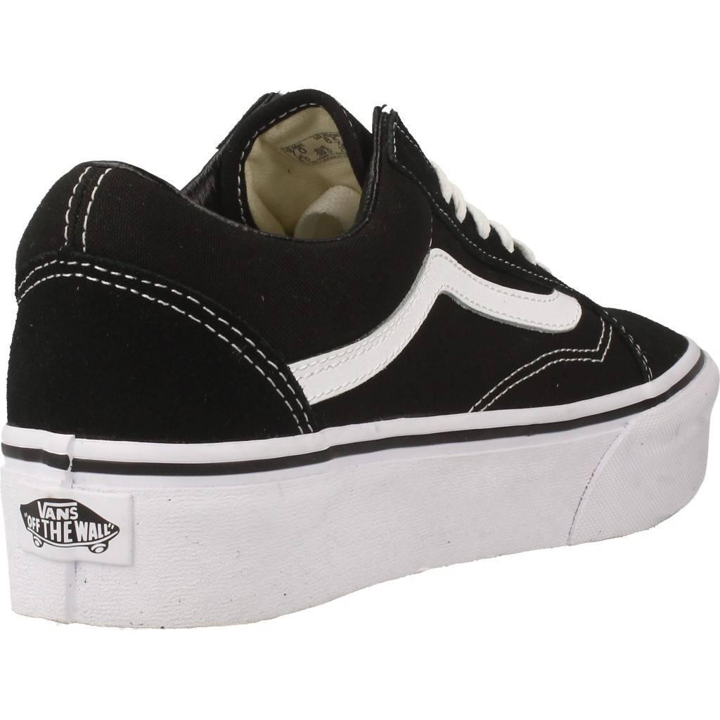 Sneakers Vans Model Old Skool Platform Kleur Zwart 3/5