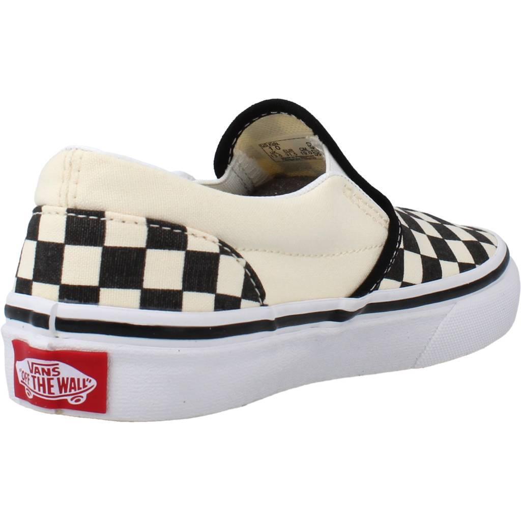 Baskets Vans Modèle Classic Slip-on Checkerboard Couleur Blanc 3/5