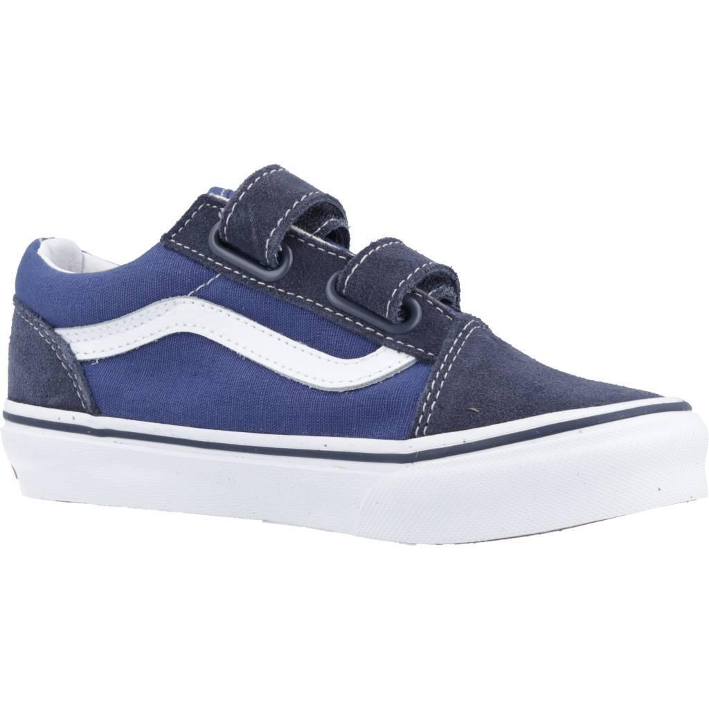 Baskets Vans Modèle Old Skool V Couleur Bleu 5/5